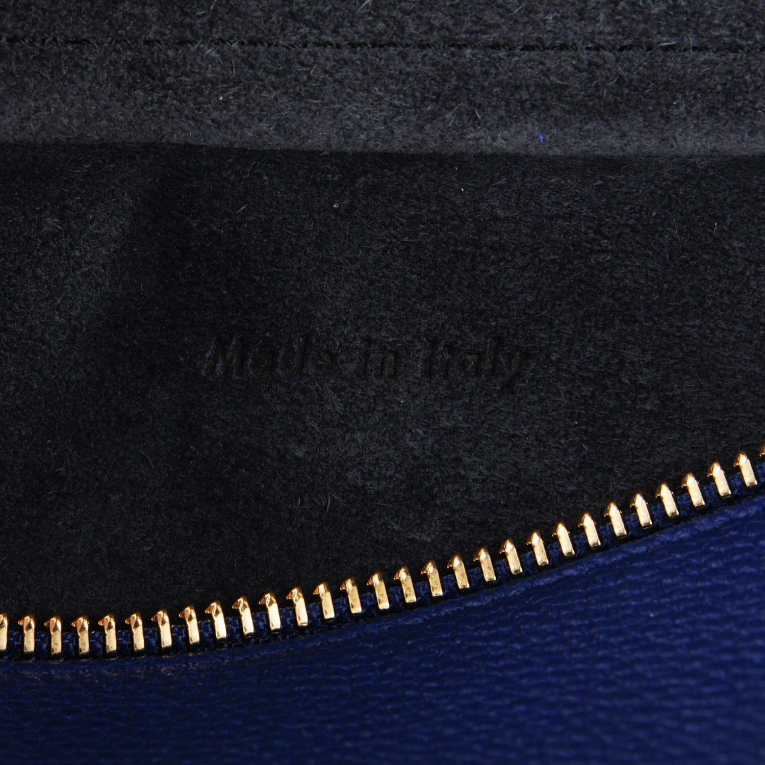 Celine Drummed Calfskin Small Belt Bag Indigo 7 of 9