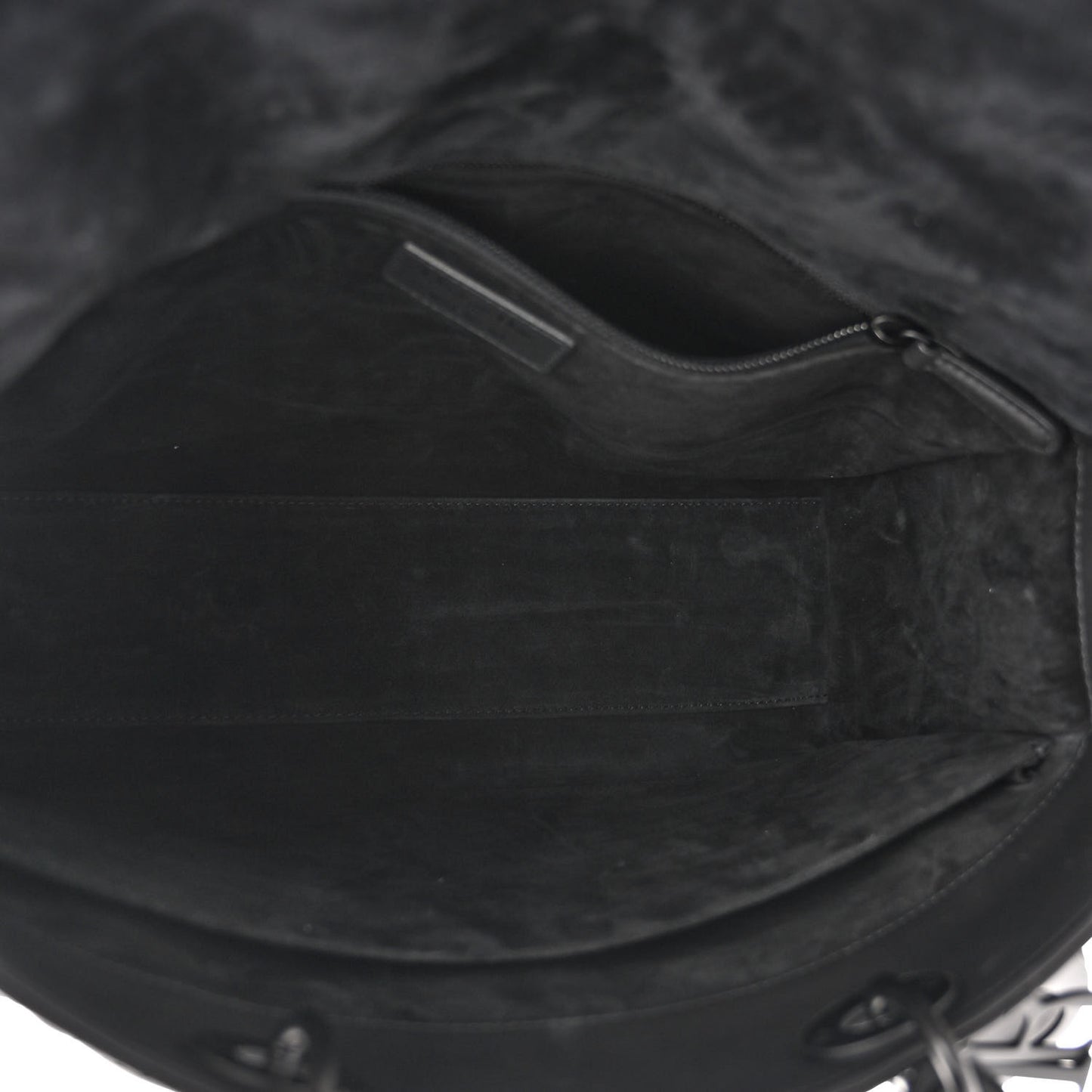 Ultra Matte Calfskin Cannage Large Lady Dior Black