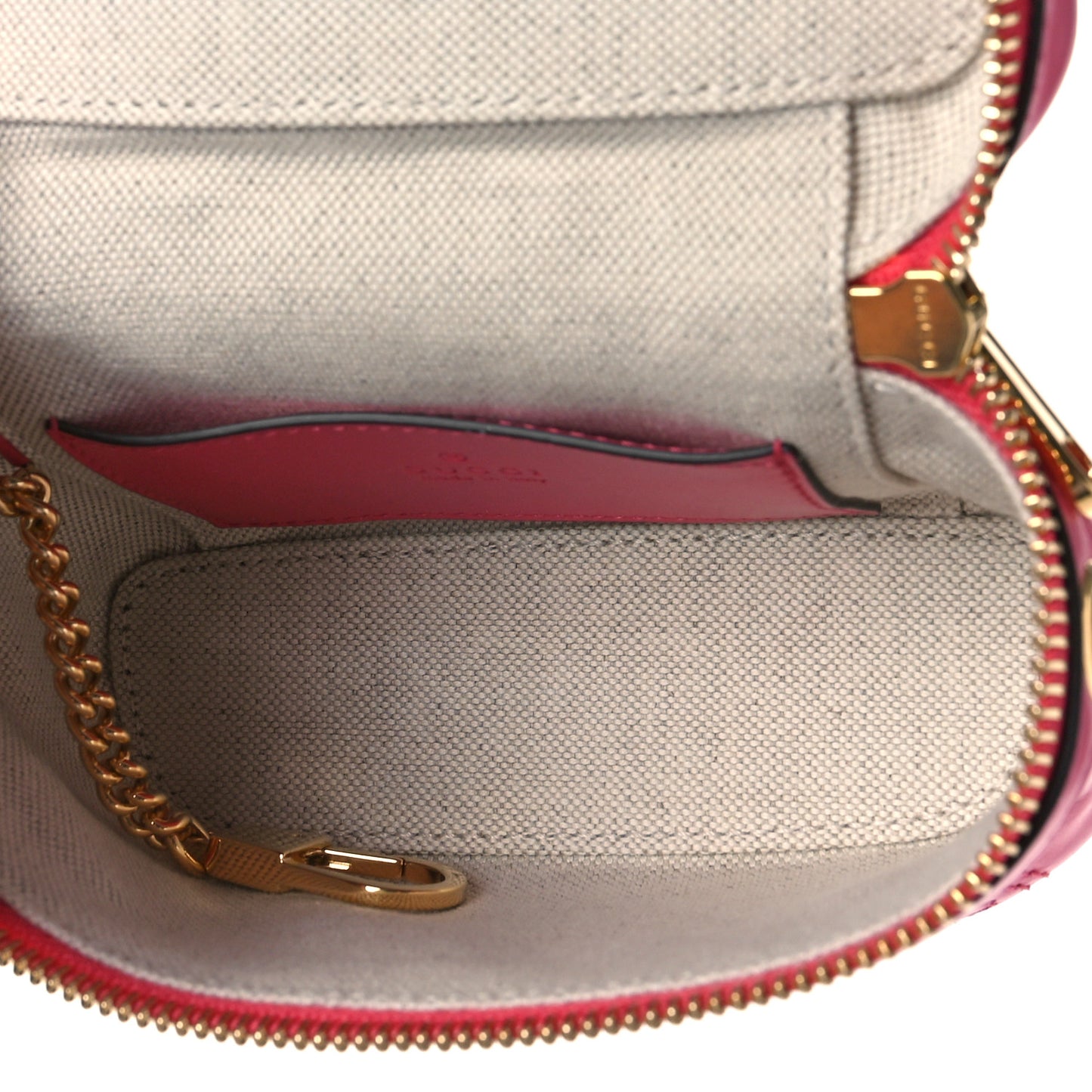 Calfskin GG Matelasse Mini Top Handle Bag Rhodamine Pink