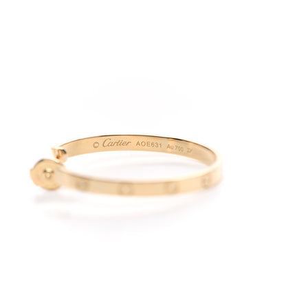 Cartier 18K Yellow Gold Large LOVE Hoop Earrings 4 of 4