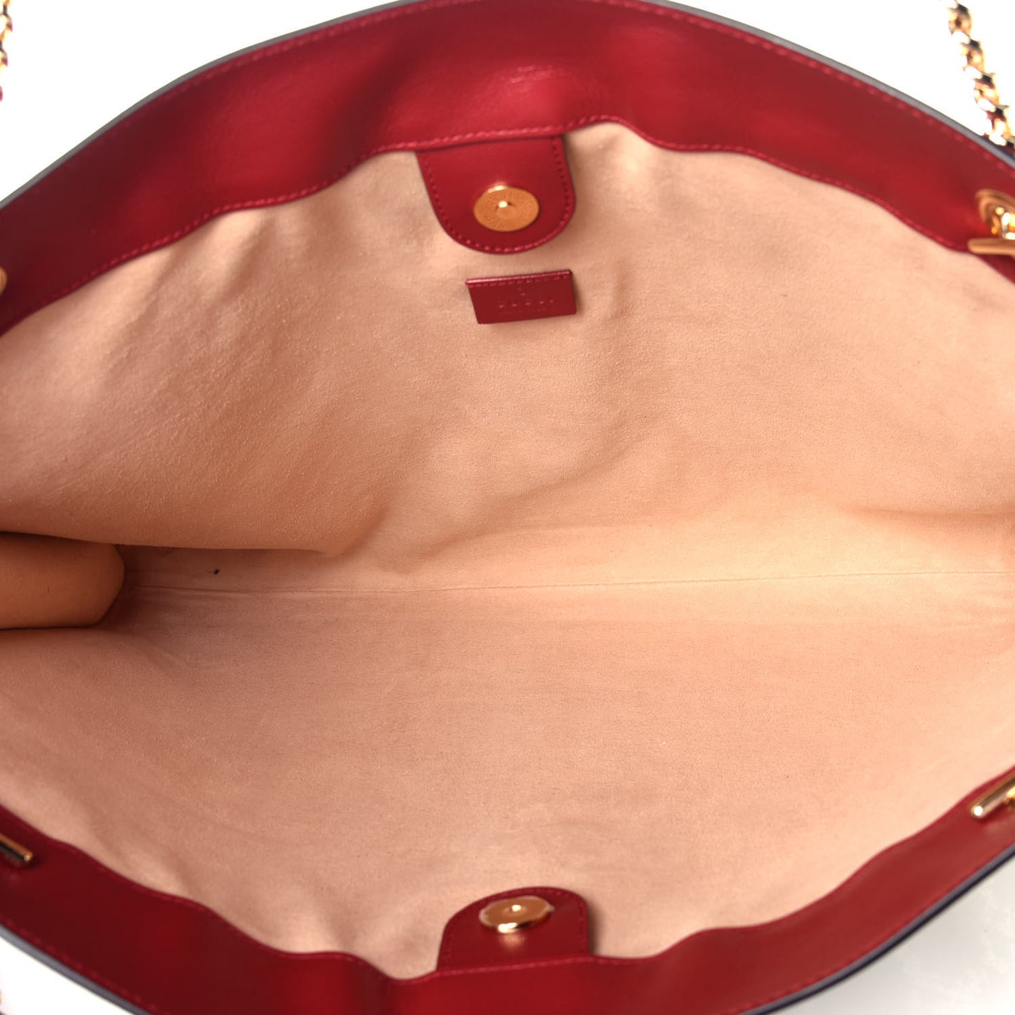 Tweed GG Monogram Large Rajah Chain Tote Romantic Cherry Black White