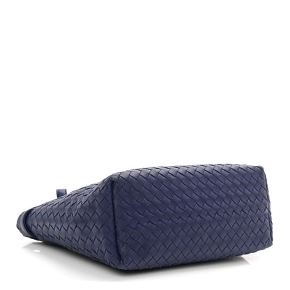 Bottega Veneta Nappa Intrecciato Bella Tote Navy 3 of 8