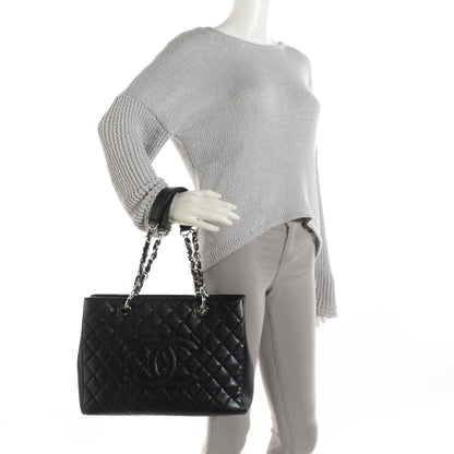 Chanel Caviar Quilted Grand Shopping Tote GST Black 2 of 7