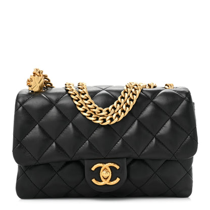 Chanel Lambskin Quilted Small Pillow Crush Flap Black 1 of 11