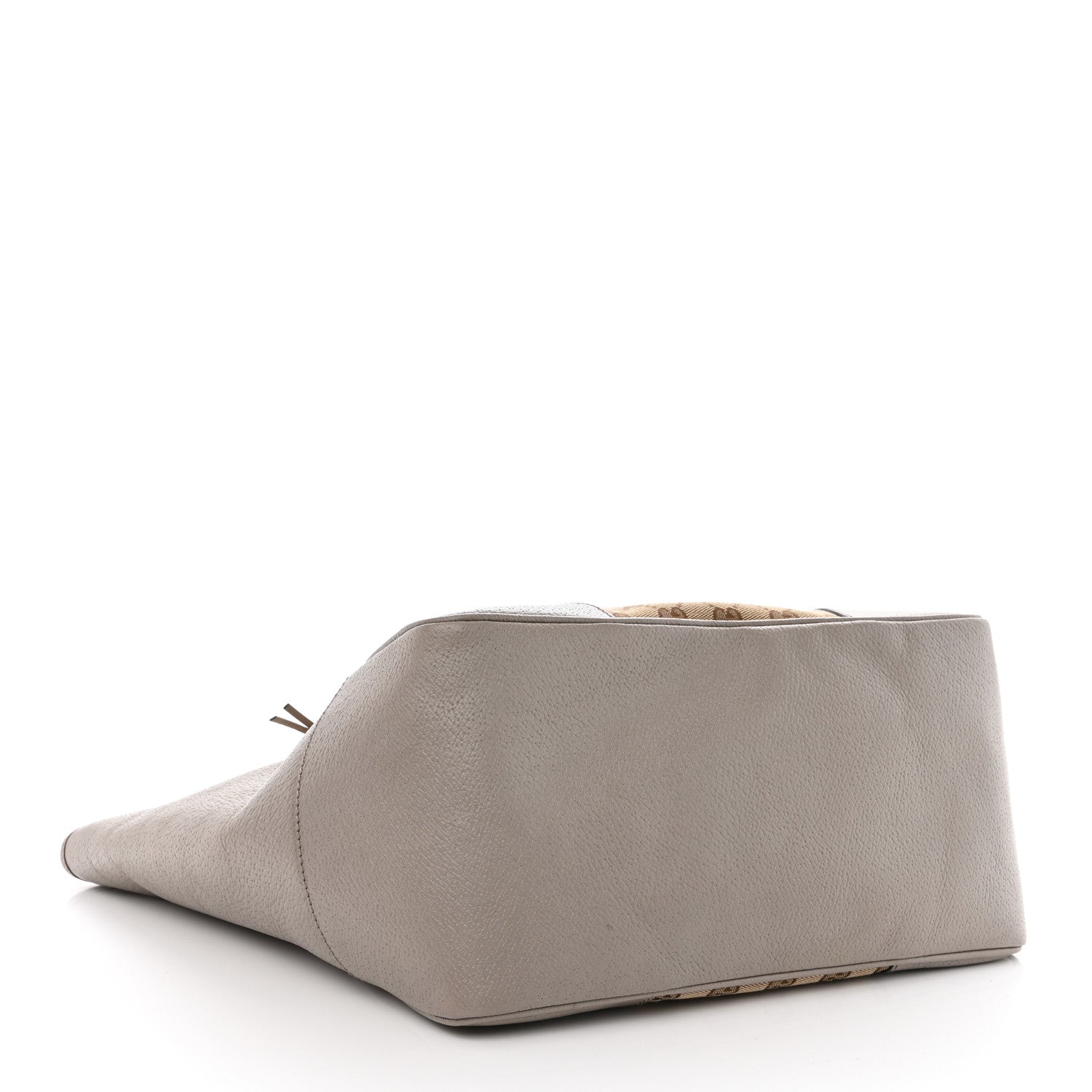 Gucci Monogram Medium Bree Zippered Tote Beige Grey 4 of 10
