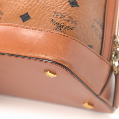MCM Visetos Heritage Bowler Bag Cognac 7 of 11