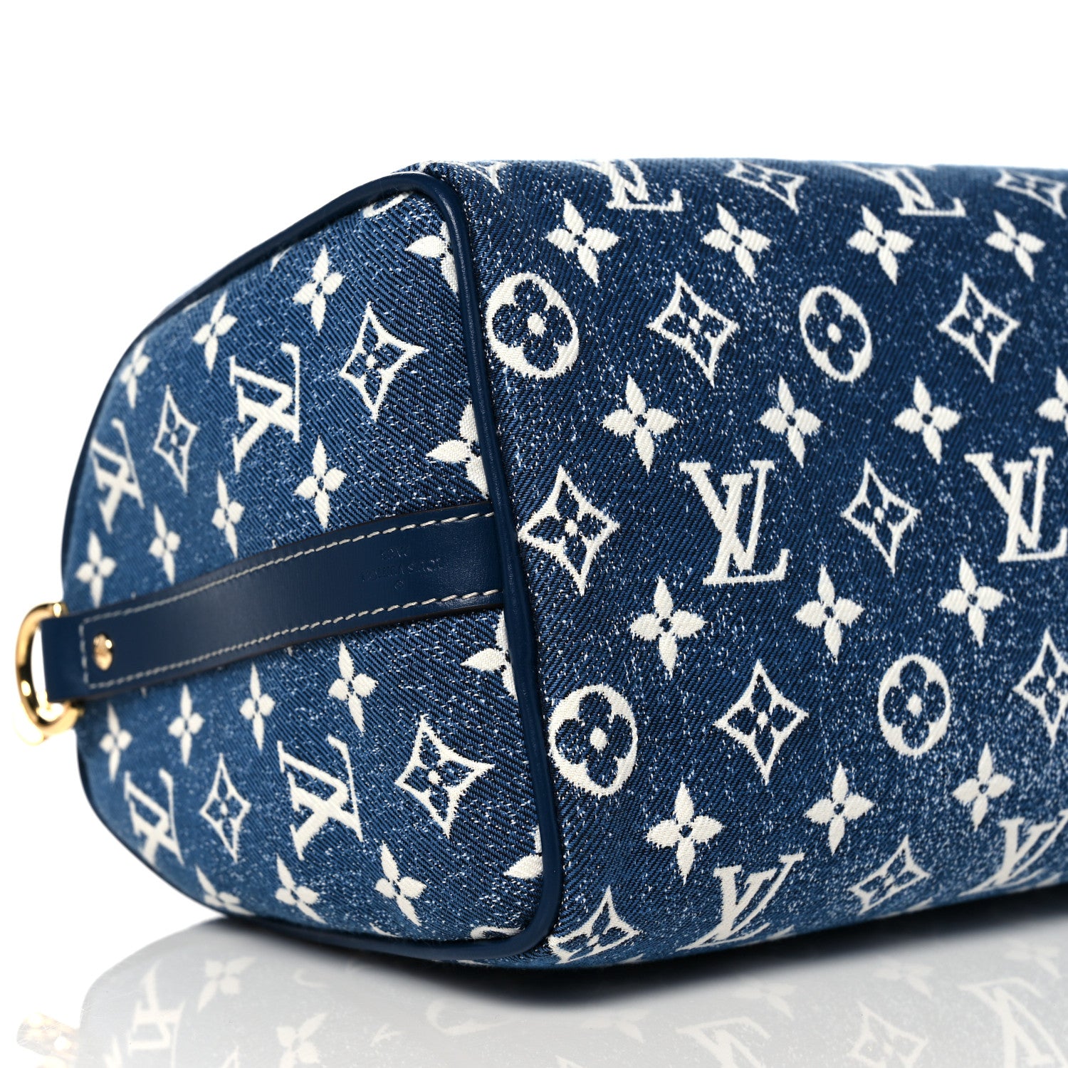 Louis Vuitton Monogram Jacquard Denim Speedy Bandouliere 25 Bleu 8 of 10
