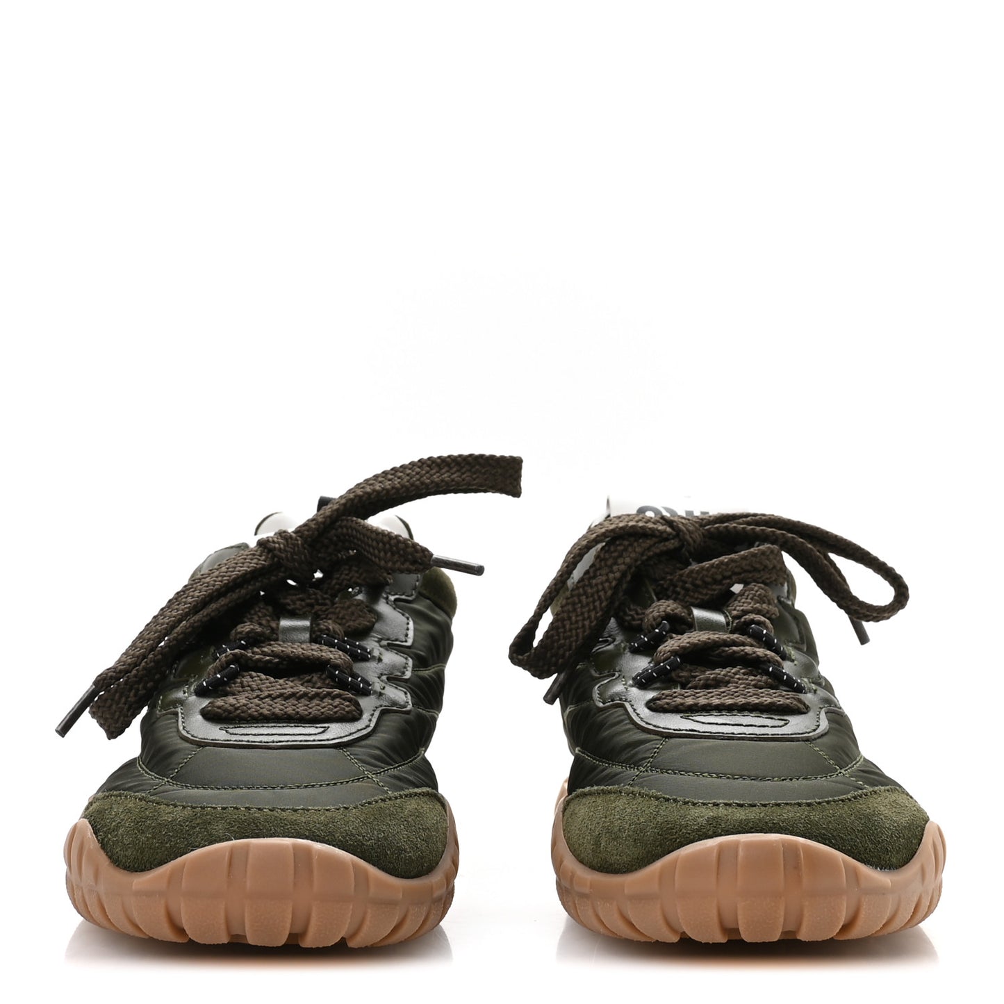 Nylon Suede Womens Tyre Sneakers 36.5 Loden Green