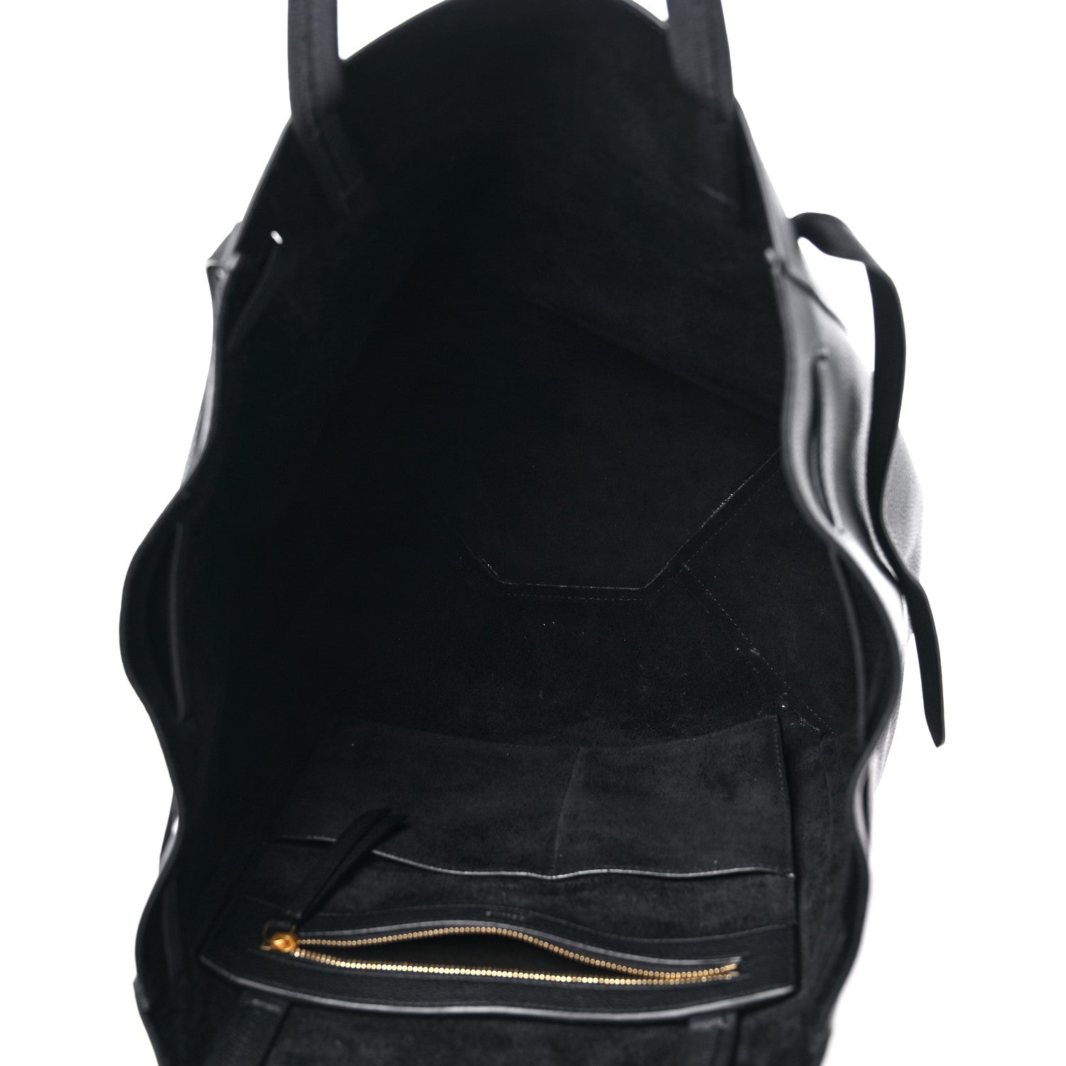 Celine Soft Grained Calfskin Medium Belt Cabas Phantom Black 5 of 11