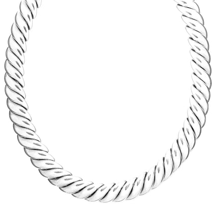 David Yurman Sterling Silver 15mm Hampton Cable Necklace 1 of 4