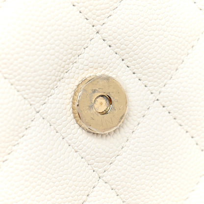 Chanel Caviar Quilted Wallet On Chain WOC White 11 of 12