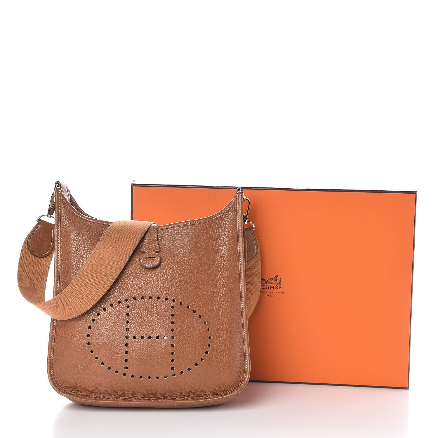 Hermes Taurillon Clemence Evelyne II PM Gold 11 of 11