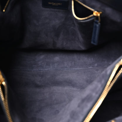 Saint Laurent Calfskin Large Sac de Jour Carryall  Navy Blue 5 of 9