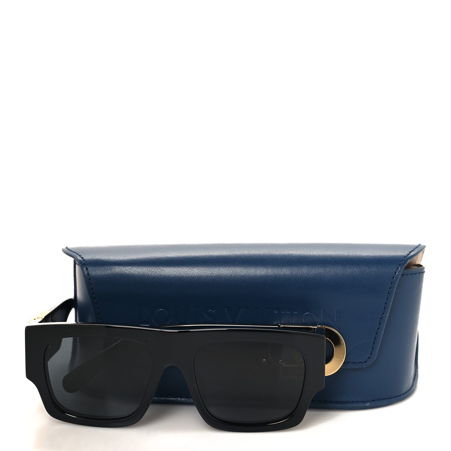 Acetate LV Link Square Sunglasses Z1478E Black