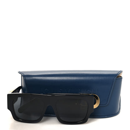 Louis Vuitton Acetate LV Link Square Sunglasses Z1478E Black 7 of 7