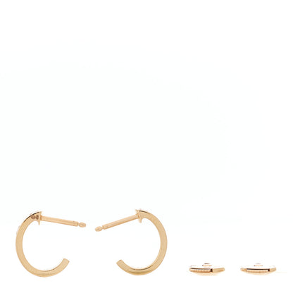Cartier 18K Pink Gold Small LOVE Hoop Earrings 3 of 5
