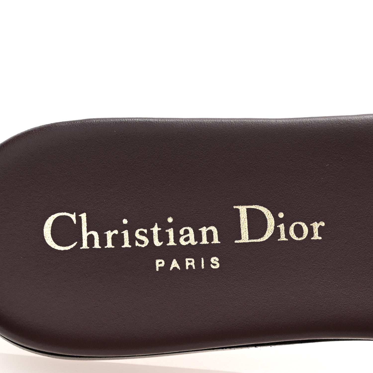 Christian Dior Canvas Embroidered Dway Mules Slide Sandals 37.5 Burgundy 8 of 9
