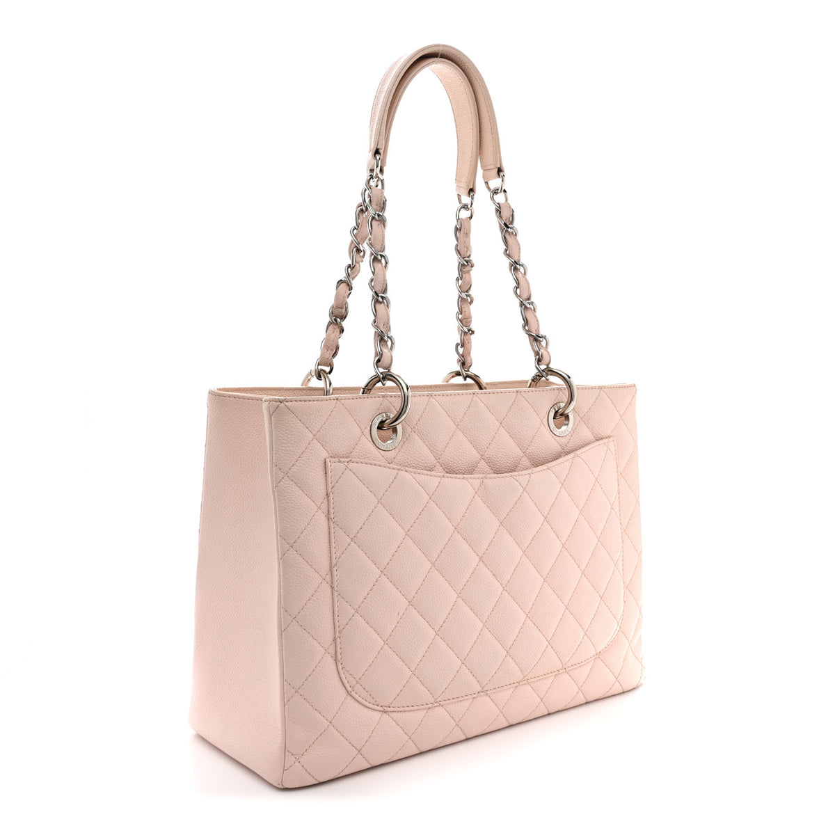 Chanel Caviar Quilted Grand Shopping Tote GST Light Pink 3 of 13