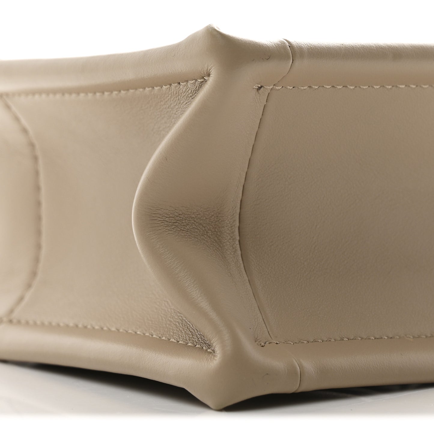 Calfskin Macrocannage Mini Book Tote Trench Beige