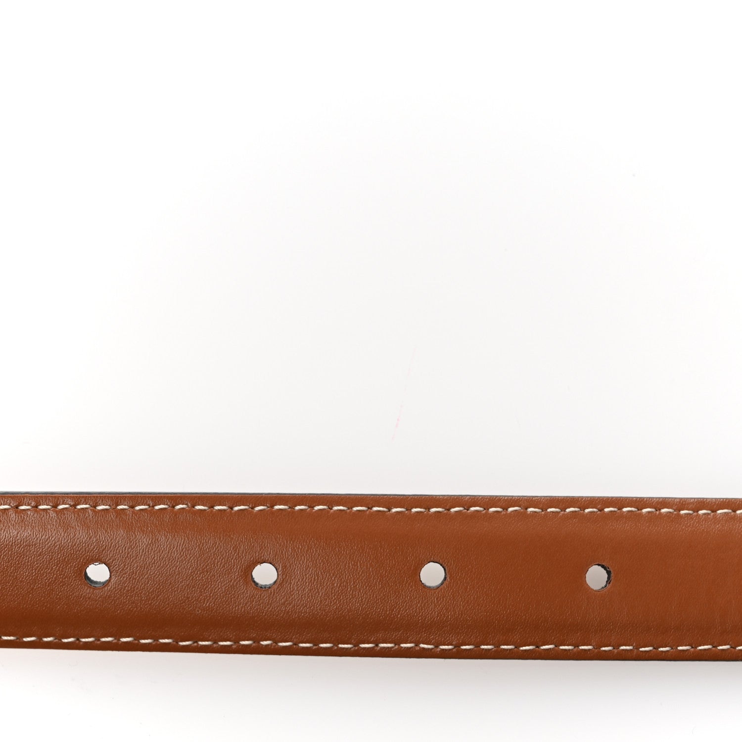 Celine Canvas Calfskin Medium 25mm Triomphe Belt 85 34 Tan 6 of 7