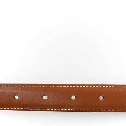 Celine Canvas Calfskin Medium 25mm Triomphe Belt 85 34 Tan 6 of 7