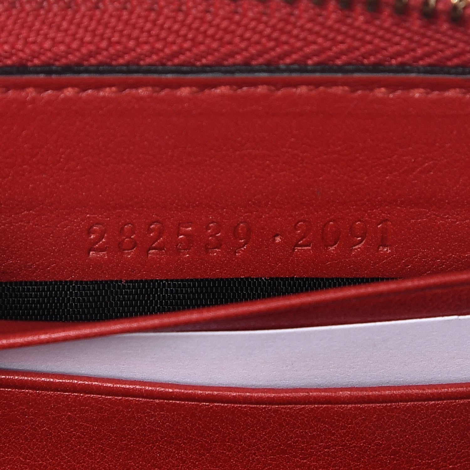 Gucci Microguccissima Heart Zip Around Wallet Red 7 of 12