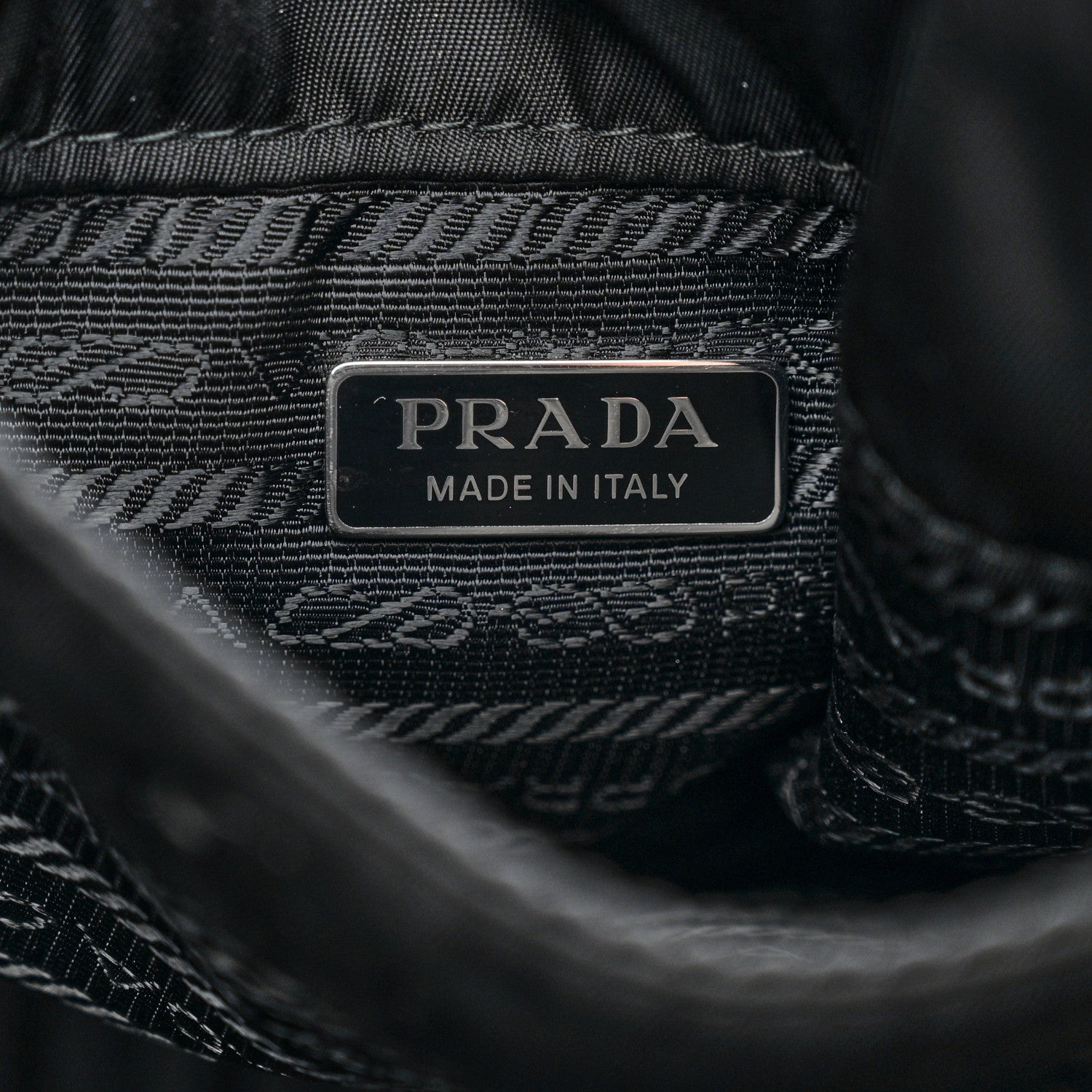 Prada Re-Nylon Soft Padded Small Double Handled Shoulder Bag Black 6 of 10