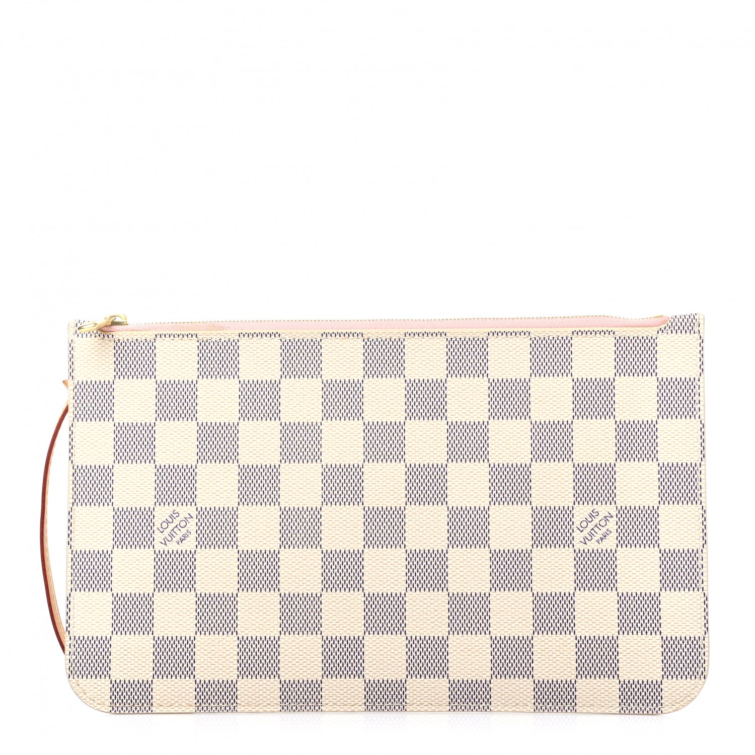 Louis Vuitton Damier Azur Neverfull MM GM Pochette Rose Ballerine 1 of 7