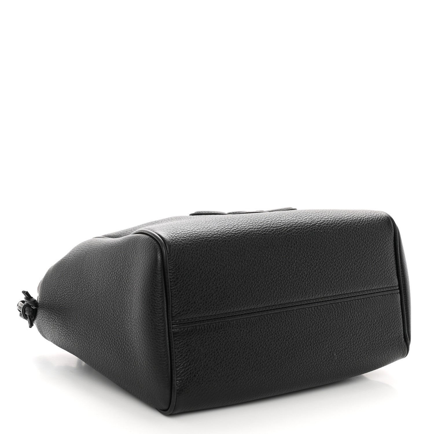 Celine Calfskin Cuir Small Triomphe Cabas Drawstring Black 4 of 10
