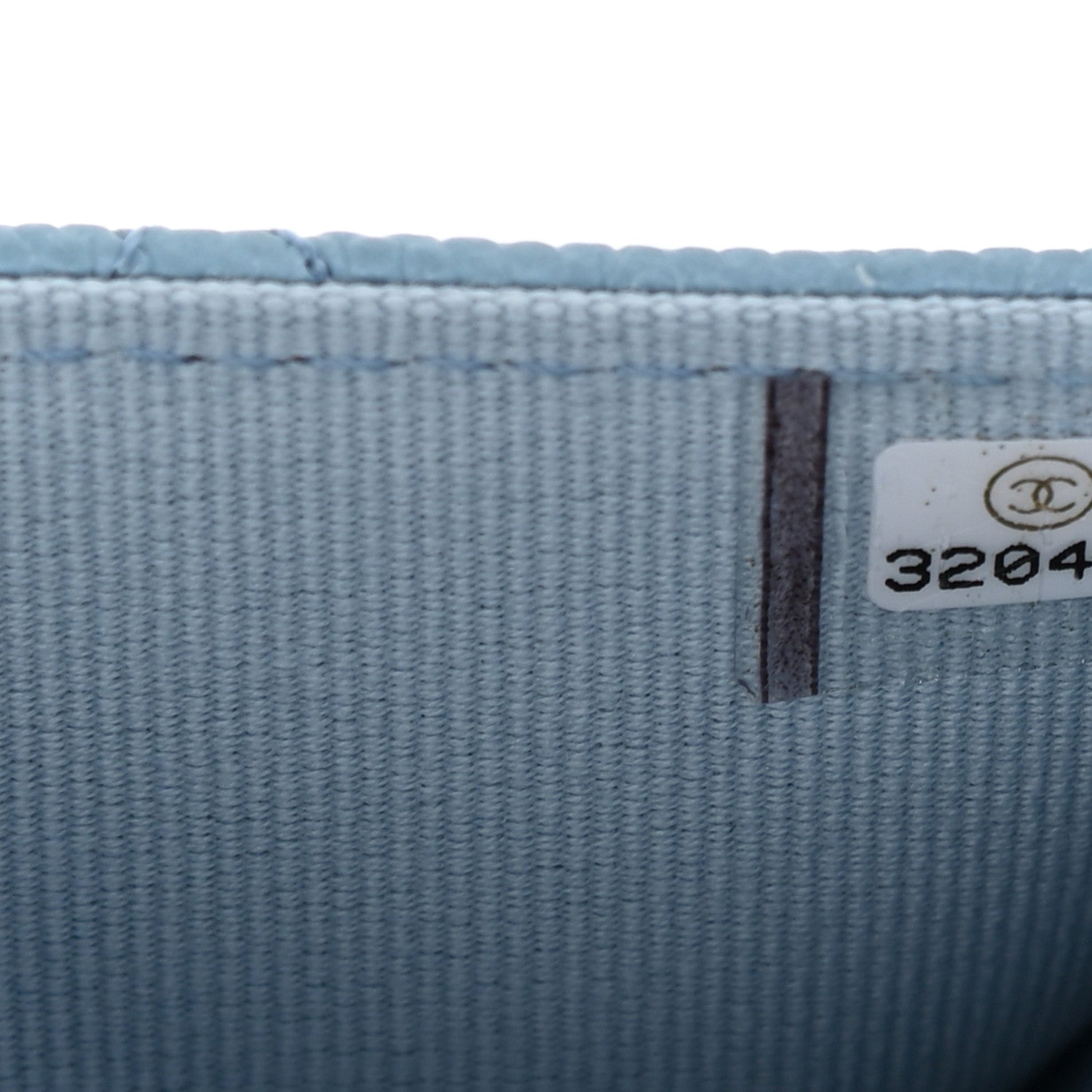 Chanel Caviar Quilted Flap Card Holder Wallet Light Blue 8 of 9