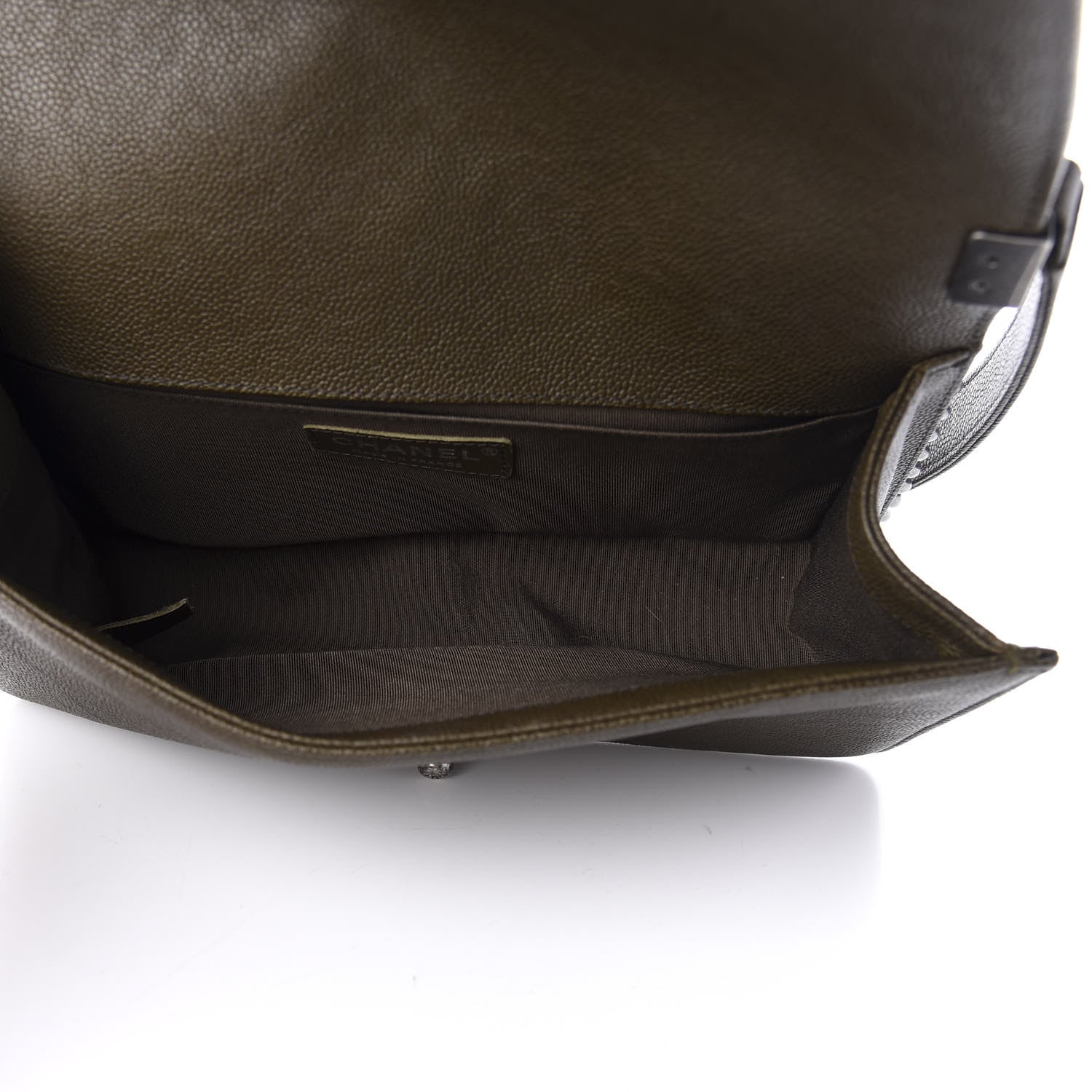 Chanel Caviar Quilted Medium Boy Flap Khaki 5 of 11
