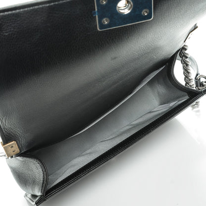 Chanel Calfskin Double Stitch Medium Boy Flap Black 6 of 8