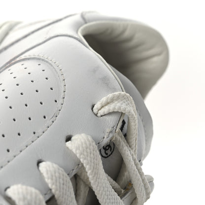 Chanel Calfskin Womens CC Sneakers 39.5 White 15 of 16