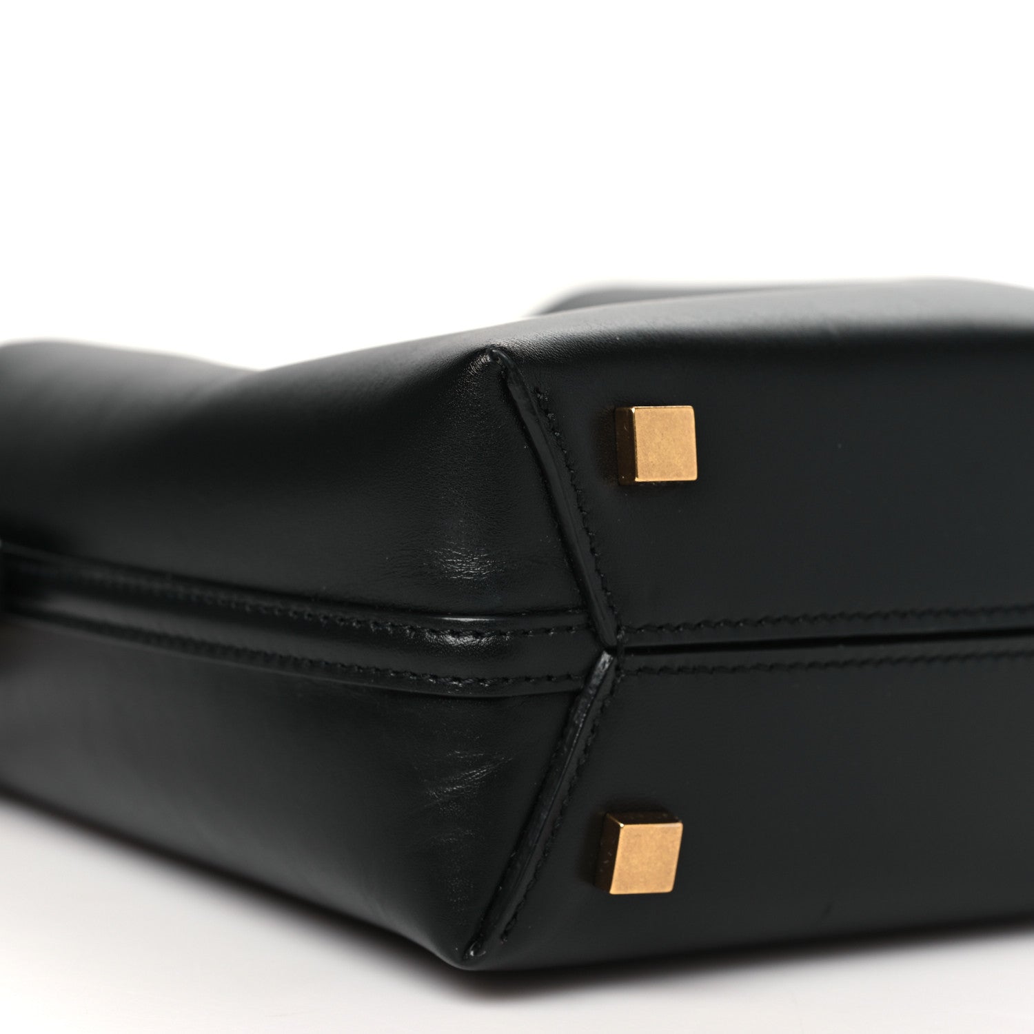 Saint Laurent Shiny Calfskin Le 37 Mini Bucket Bag Black 9 of 10