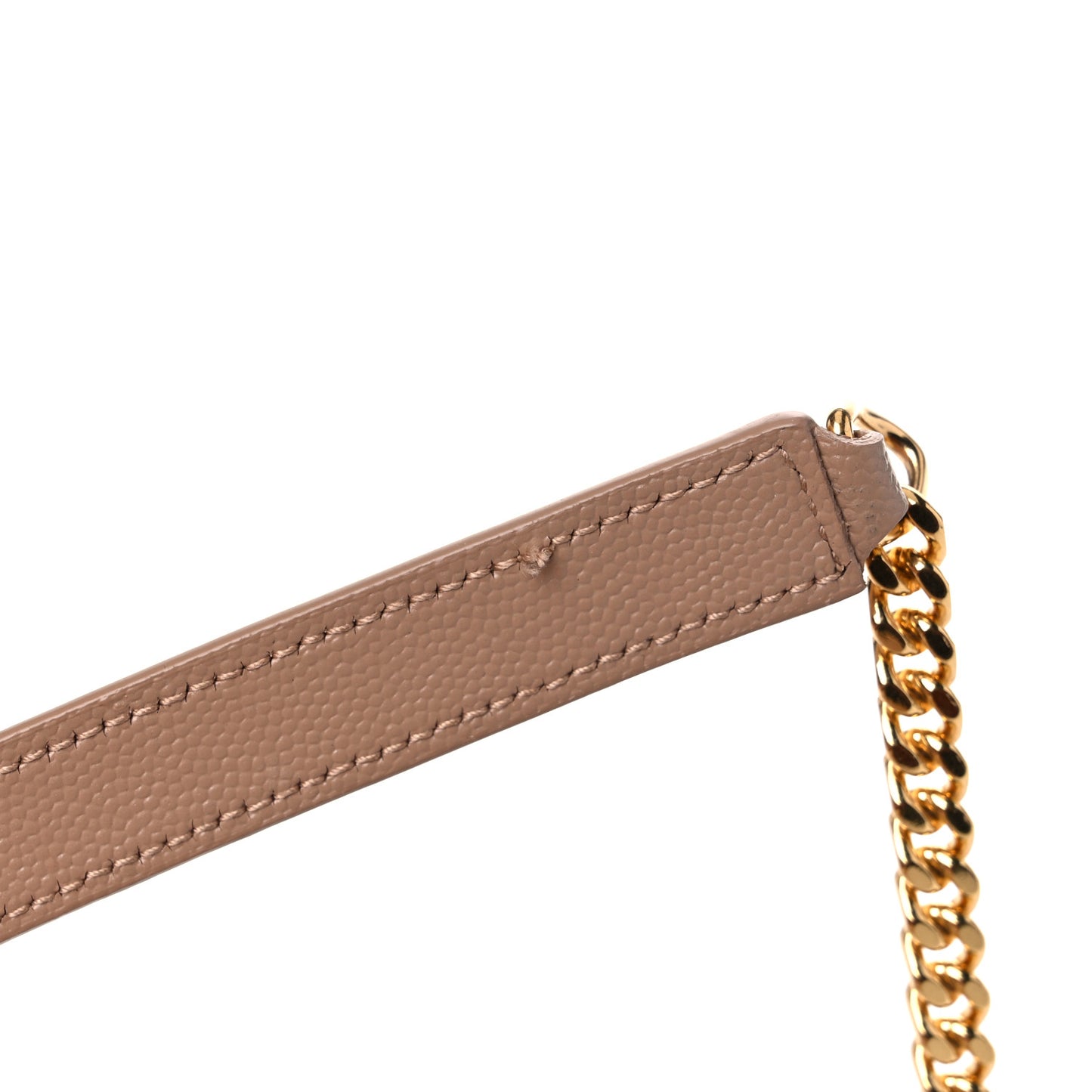 Grain De Poudre Textured Mixed Matelasse Triquilt Small Monogram Satchel Dark Beige