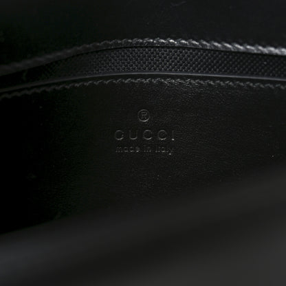 Gucci Calfskin Matelasse Monochrome Mini GG Marmont Shoulder Bag Black 6 of 10