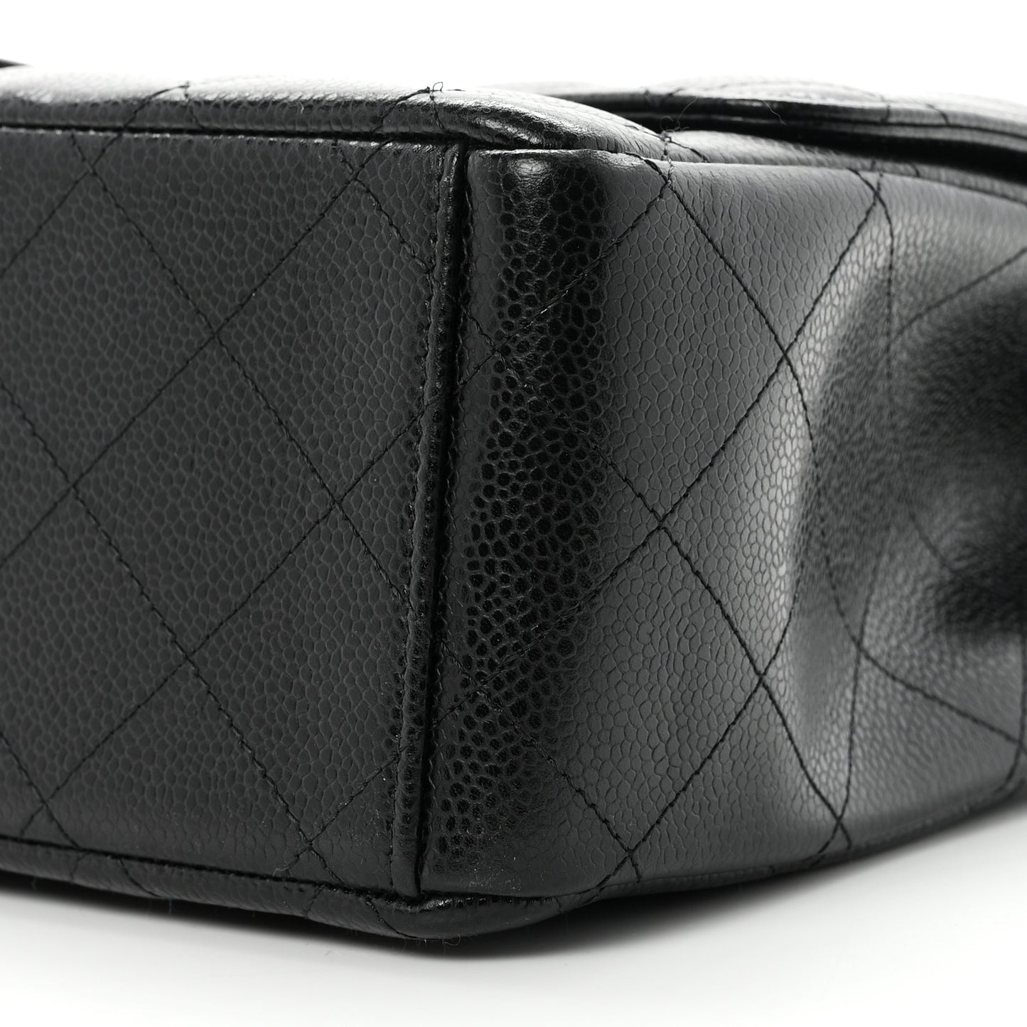 Caviar Quilted Maxi Double Flap Black