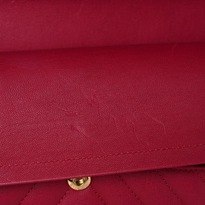 Chanel Sheepskin Chevron Quilted 2.55 Reissue 226 Flap Dark Pink 13 of 15