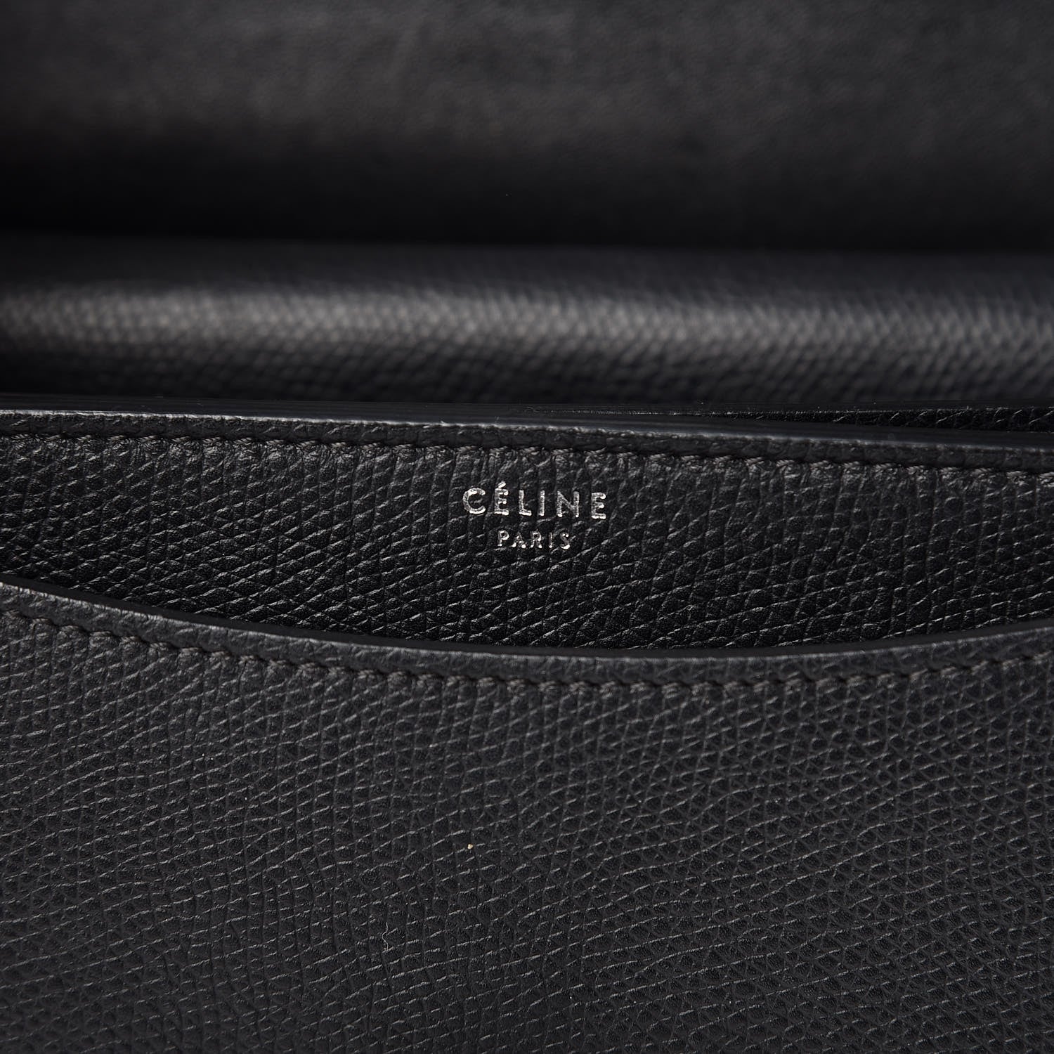 Celine Baby Grained Calfskin Small Case Flap Black 6 of 17
