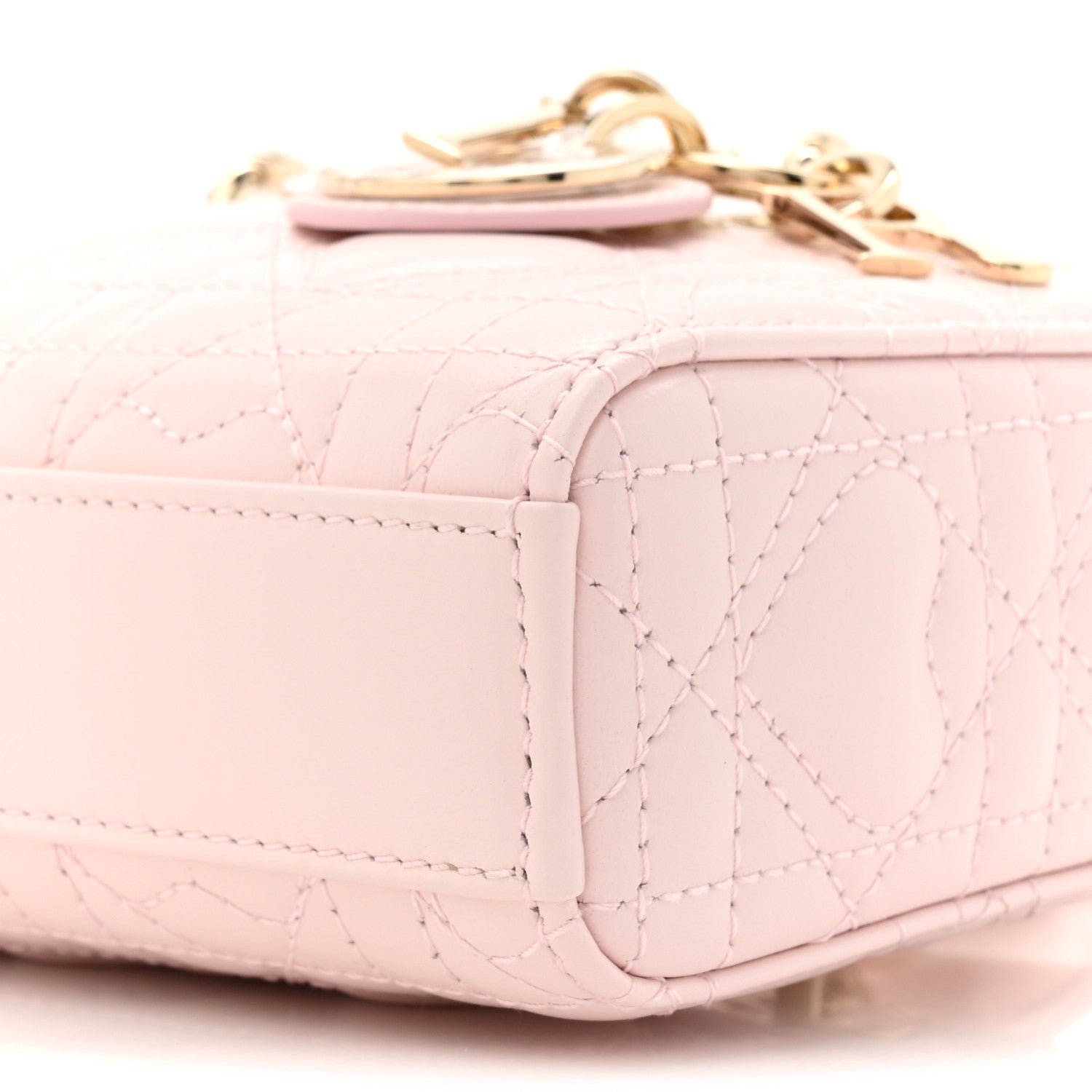 Christian Dior Lambskin Cannage Dioramour Micro Lady D-Joy Pale Pink 9 of 10