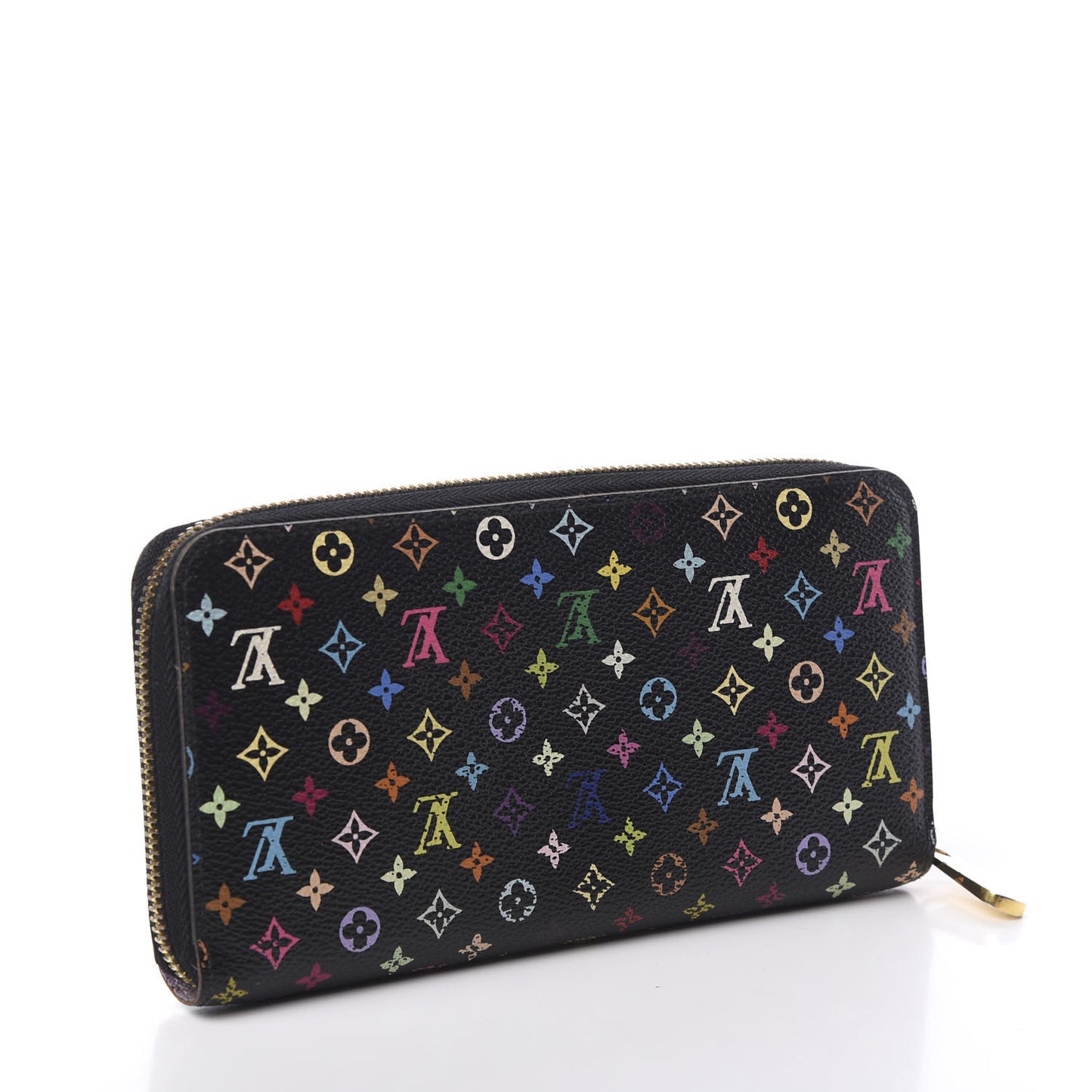 Monogram Multicolor Zippy Wallet Black Violet