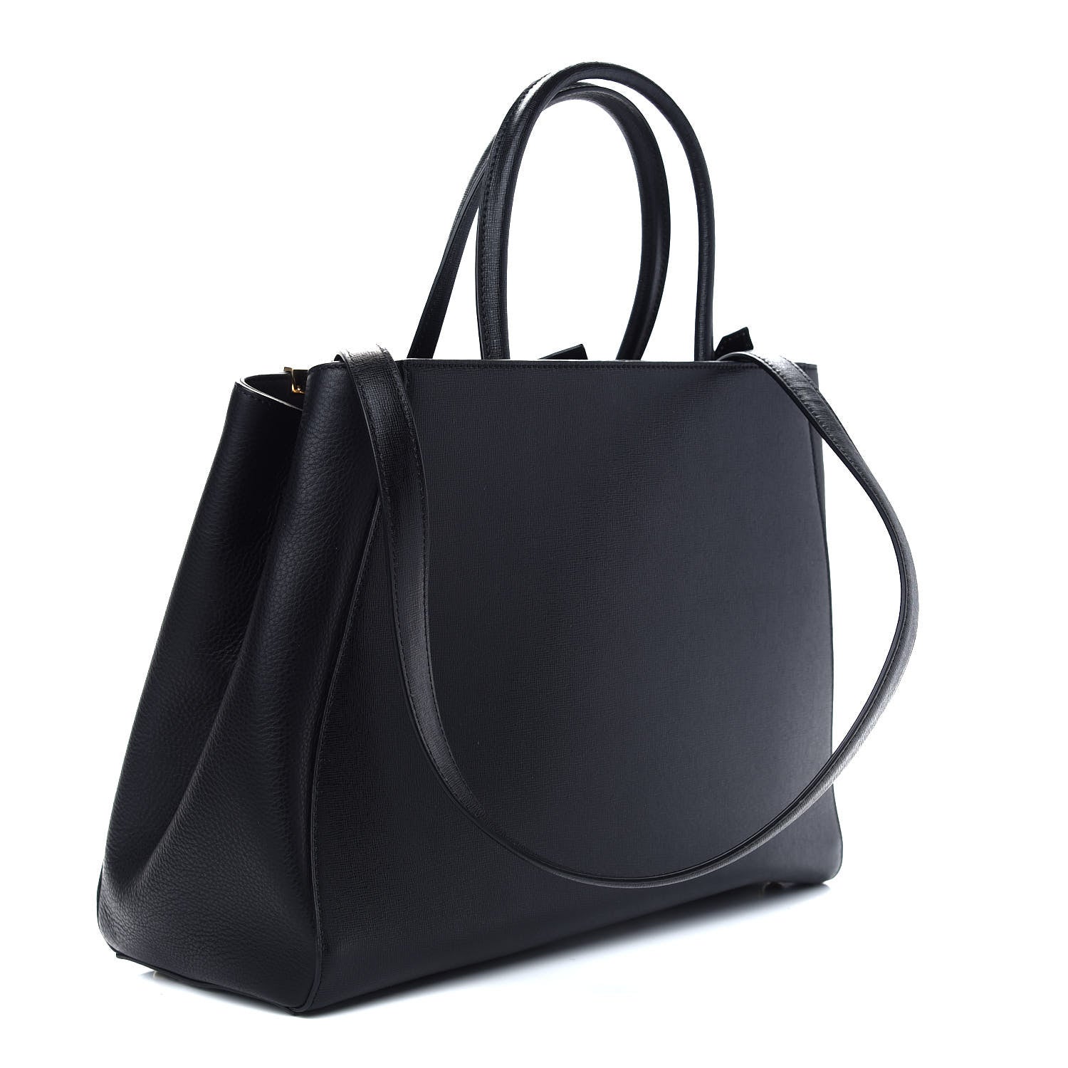 Fendi Vitello Elite Regular 2Jours Tote Black 3 of 8