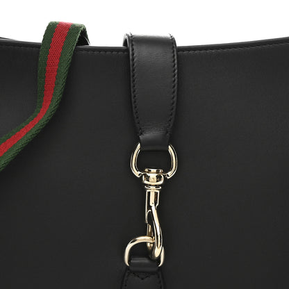 Gucci Boarded Dyana Lux Calfskin Medium Jackie 1961 Hobo Black 8 of 10