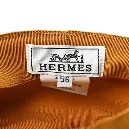 Hermes Cotton Womens Vauban Cap 56 Ecru 5 of 5