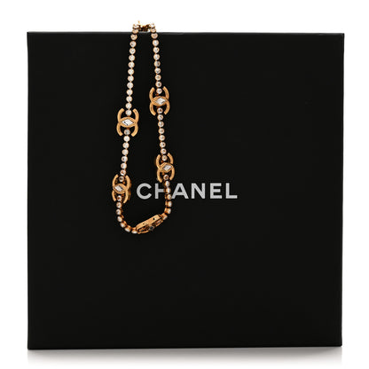 Chanel Metal Crystal CC Marquise Choker Gold 6 of 6