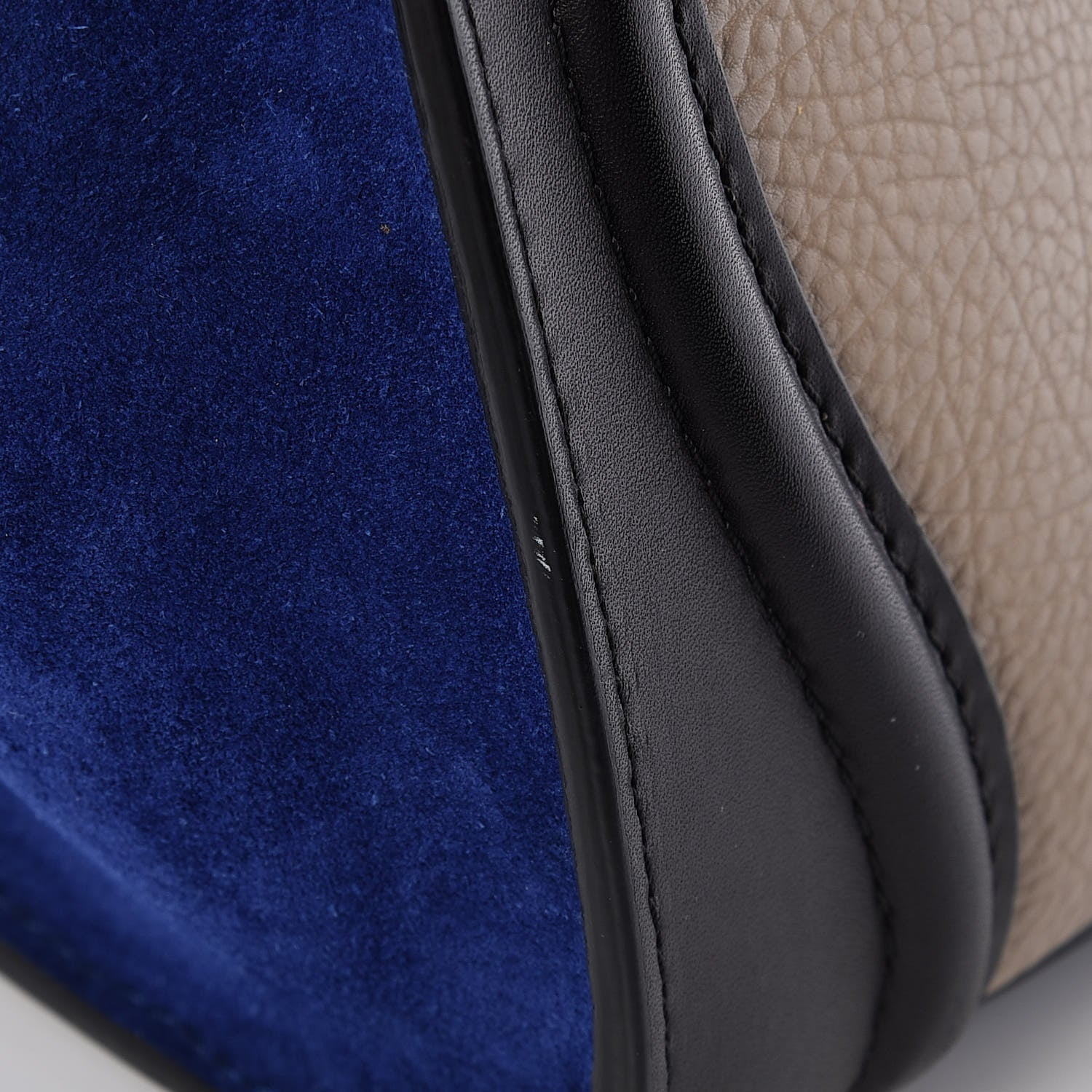 Celine Elephant Calfskin Suede Micro Tri-Color Luggage Sand 11 of 11