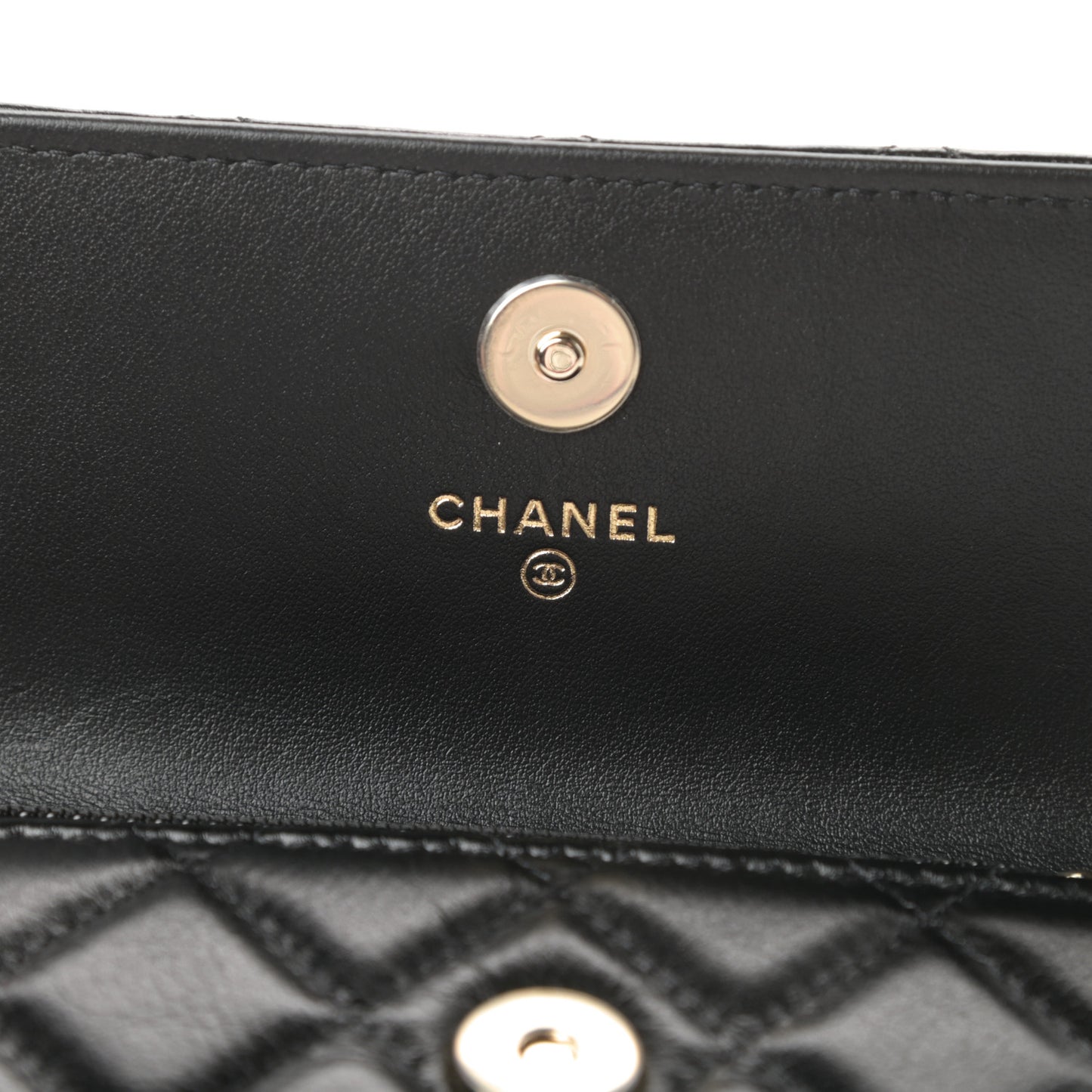 Calfskin Quilted Maxi Pearls Clutch With Chain Black