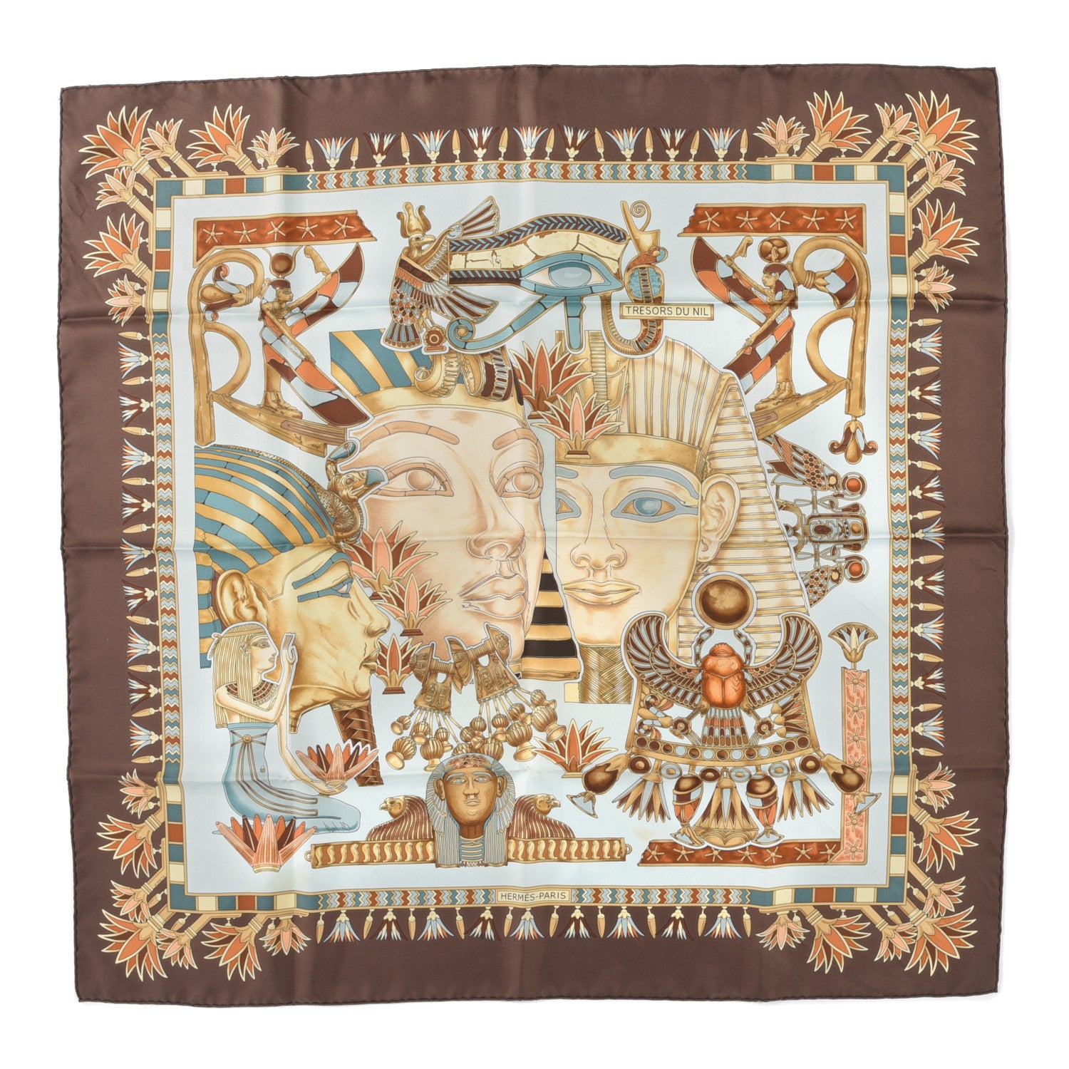 Hermes Silk Tresors Du Nil Scarf 90 1 of 5