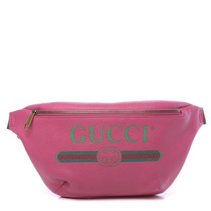 Gucci Grained Calfskin Logo Belt Bag Pink 1 of 10