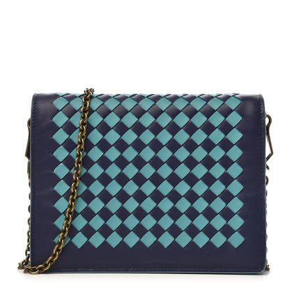 Bottega Veneta Nappa Intrecciato Crossbody Bag Atlantic Aqua 1 of 9